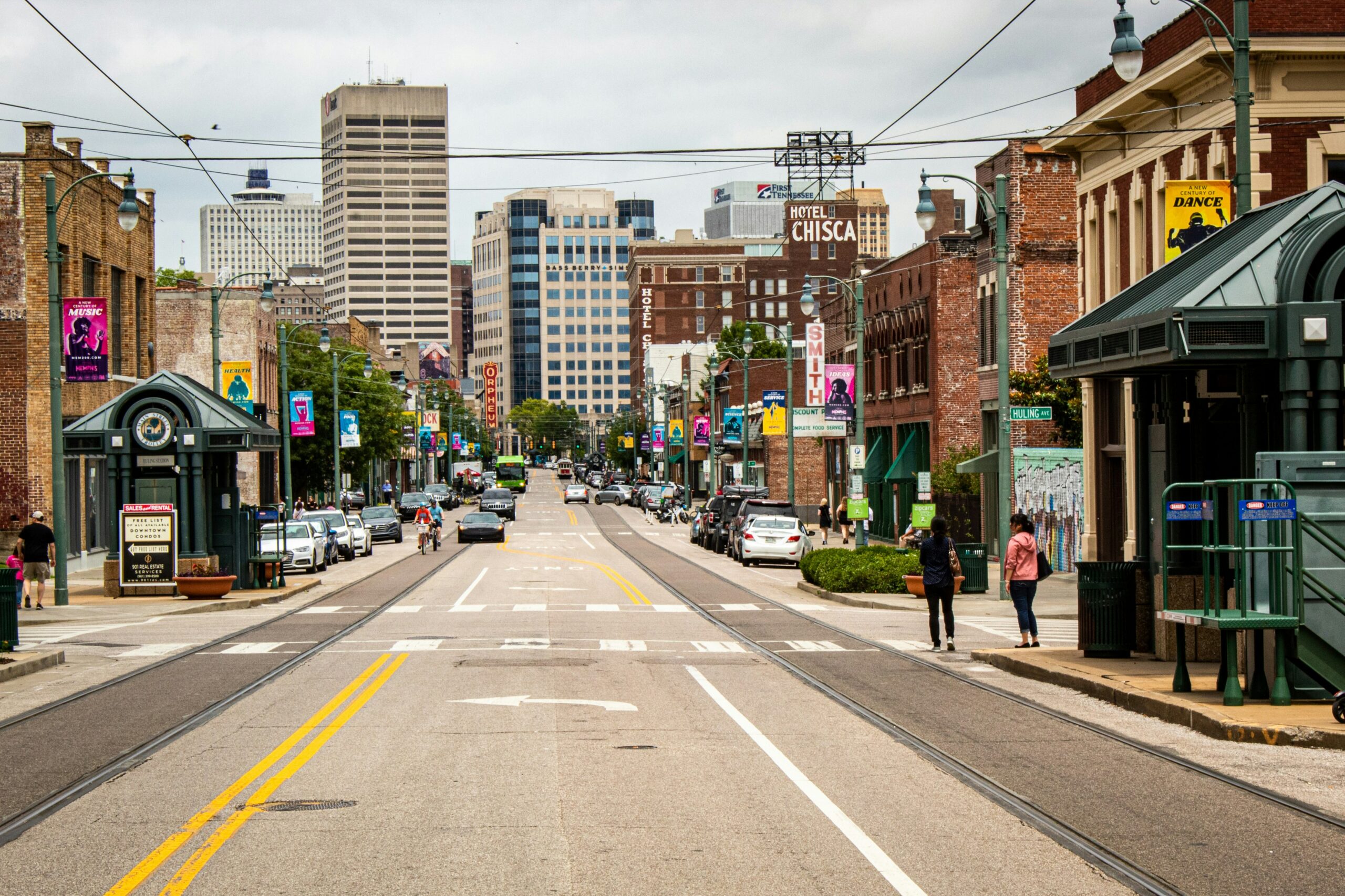 South Main Street in Downtown Memphis, Tennessee